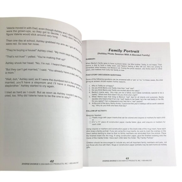 Diverse Divorce: 18 Situation Stories For Use With Children Of Divorce Hess Illu - Picture 5 of 12